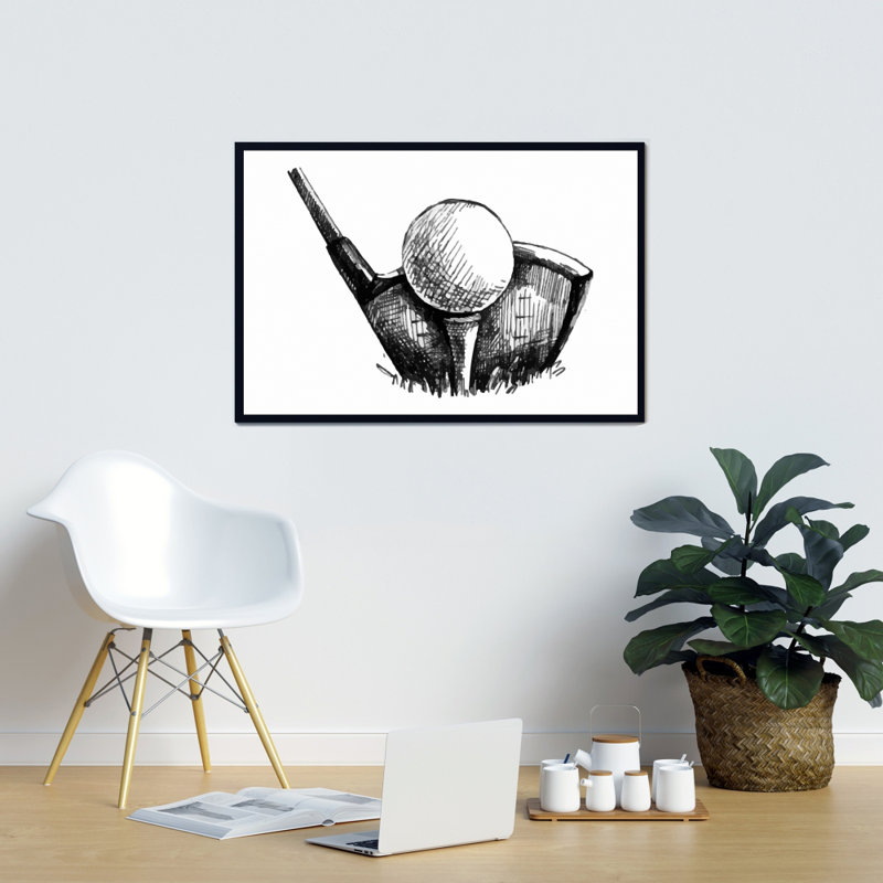 «Golf Ball Black and White» sur