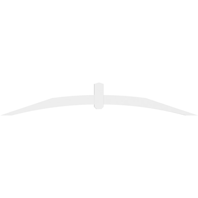 Support pour pignon en PVC Archdale, H 14 po x l 84 po (pas 4/12), P 2 po x F 4 po