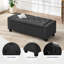 Banc avec repose-pieds 48,4 po avec rangement-496020936