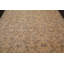 Tapis floral floral brun
