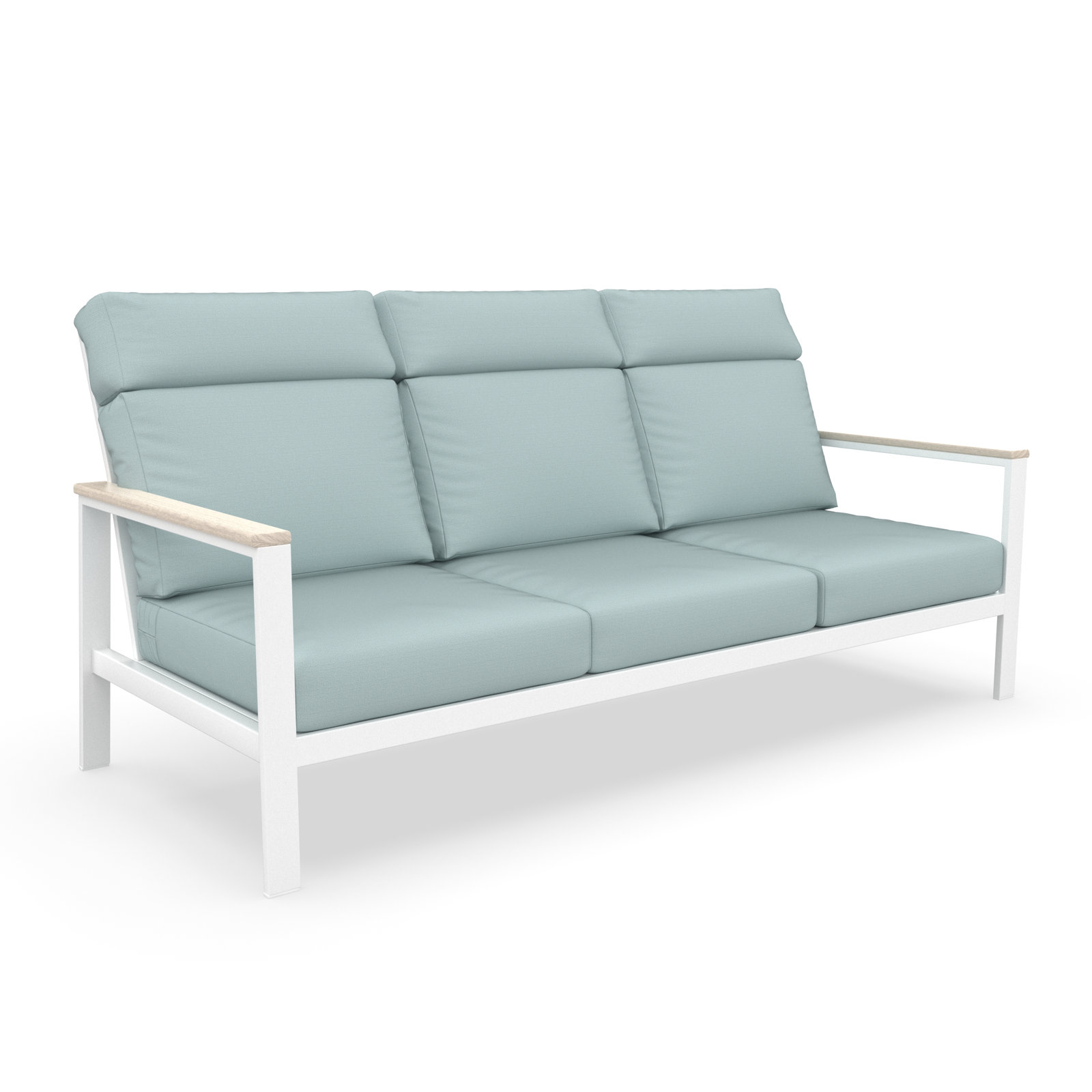 Townsend 80" Sunbrella® Patio Sofa, Light Blue
