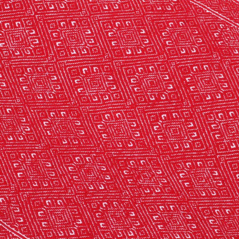 Geometric Cotton Blend Table Runner