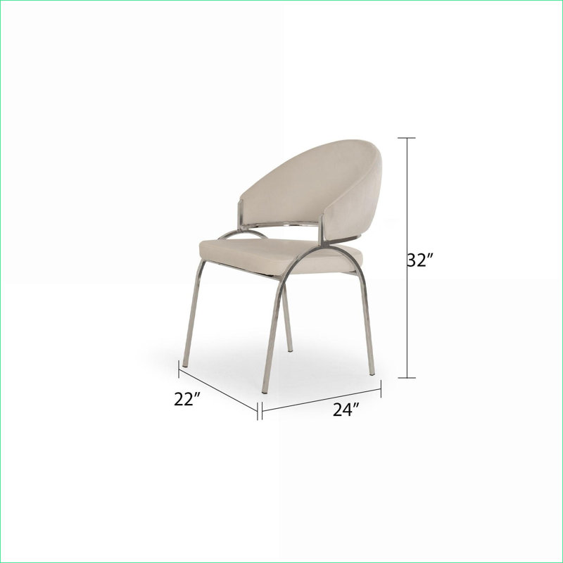 Fauteuil d'appoint Ruby Modern Pieds en acier