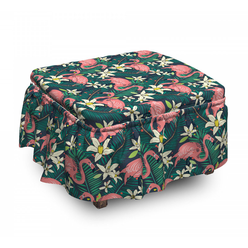 Housse pour repose-pieds sauvage tropic nature