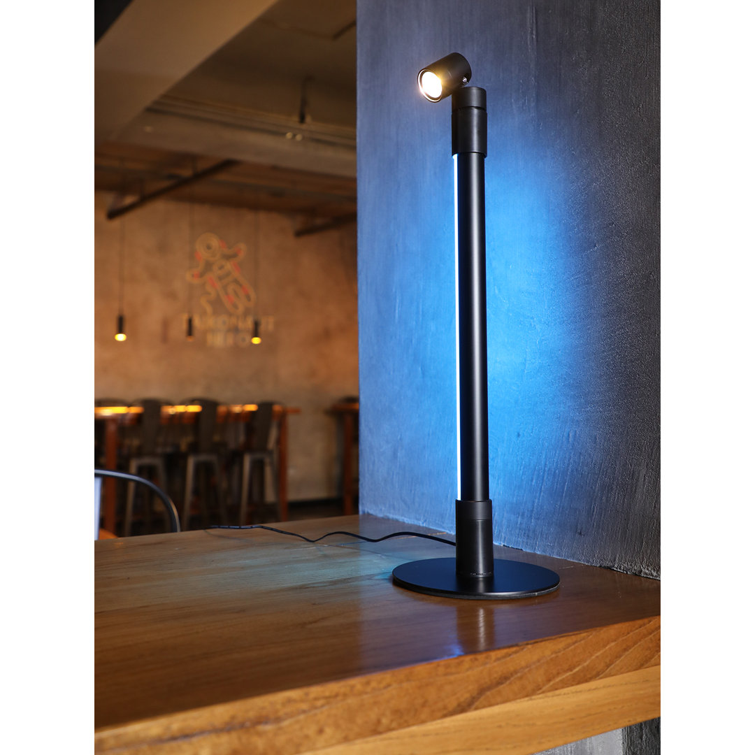 Dellahoy LED Floor Lamp with Spotlight, 360° RGBW Tree Light, Music Sync, Remote Control Wrought Studio™