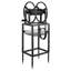 Support de boyau d'arrosage 68,5 x 40 cm (26,97 x 15,75 pouces) en acier Q235, monobloc, robuste et antirouille, fixation murale.