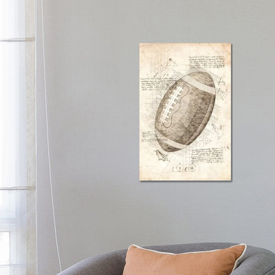 «Football American» par Cornell, impression sur toile tendue