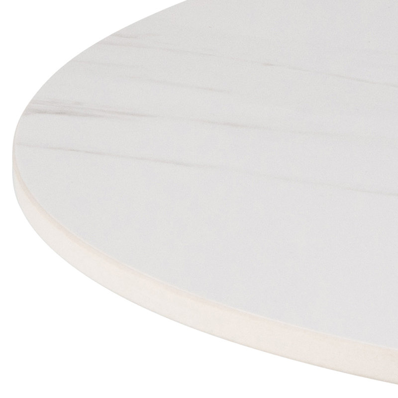 Oyalowo Trumpet Coffee Table, White, 45cm H x 60cm W x 60cm D
