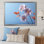 Minimalist Serenity Soft Pansy sur impression sur toile