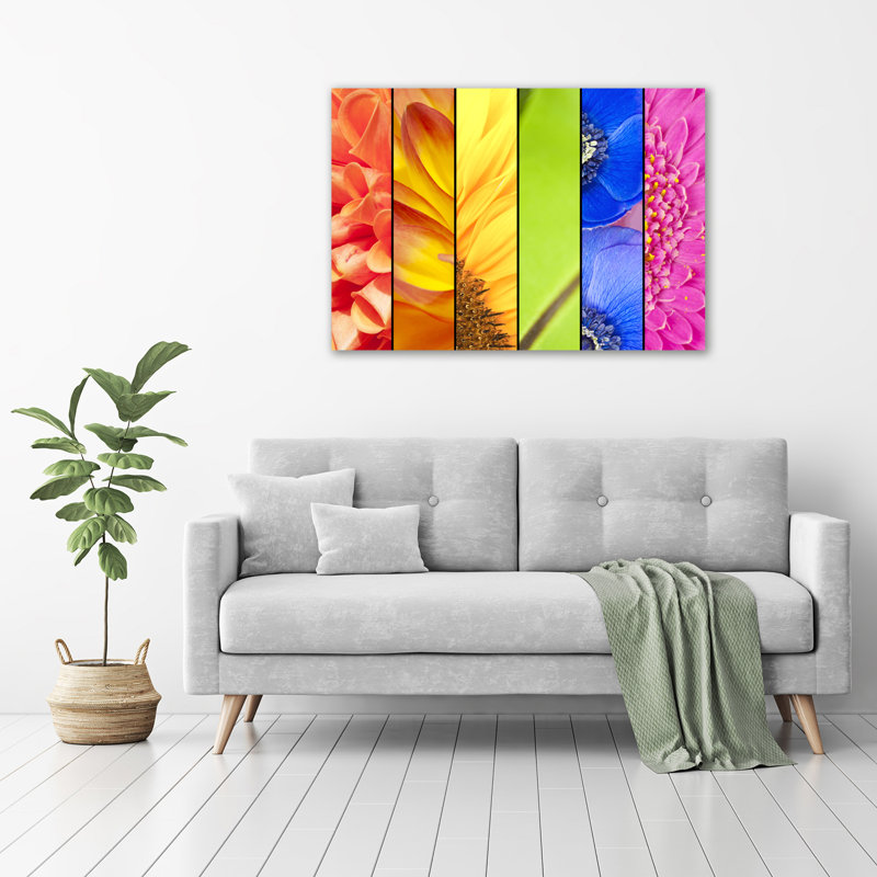 Colorful Flowers - Wrapped Canvas Print