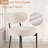 Sherpa Fabric Upholstered Dining Chairs Set with Backrest For Dining Room, Kitchen, Living Room-1180803266