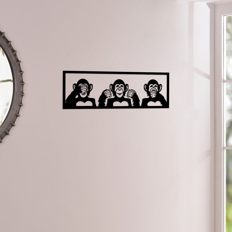 Accessoire mural élégant en métal noir élégant, 19,7 po x 7,1 po | 100% métal, épaisseur: 0,06 pouce | Fixation murale facile avec support intégré | Décoration élégante pour le salon, la chambre à coucher et le bureau