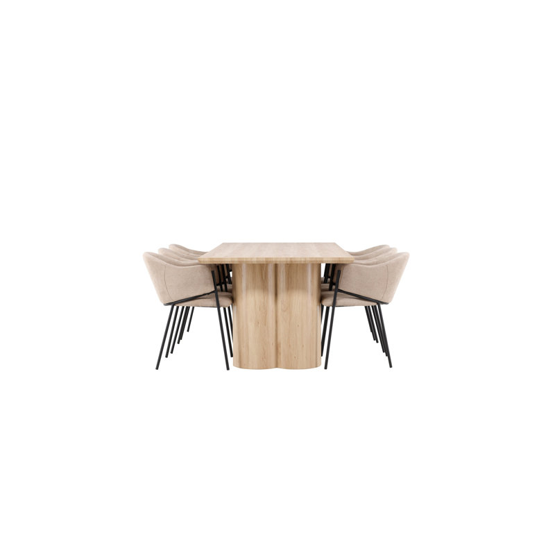 Ronneshia 6 - Person Dining Set, White