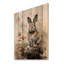 Art asiatique, lapin Sumi II sur bois-1342244207