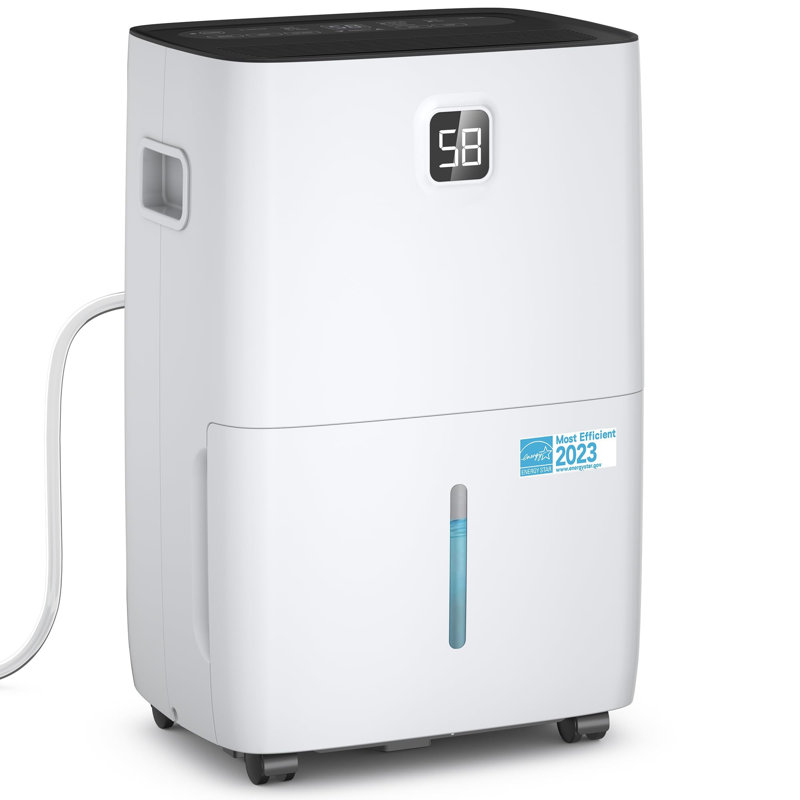 Dehumidifier For Home, Basement And Large Room Up To 5000 Sq. Ft., With Drain Hose, Timer, Intelligent Humidity Control And Large Water Tank