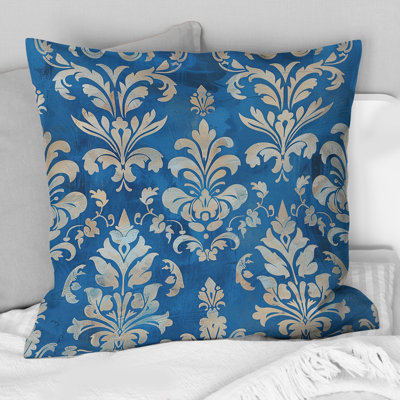 Glamour Damask III - Glam Throw Pillow