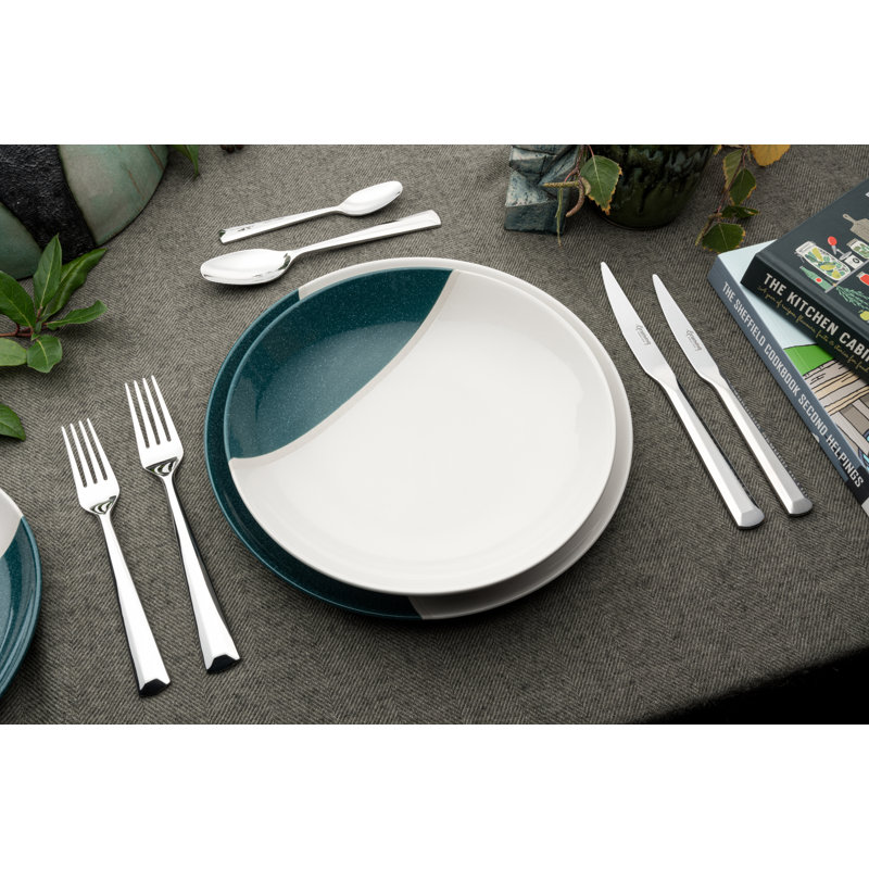 Grunwerg Porter 24 Piece Cutlery Set for 6 People, 18/10 Stainless Steel, 3.5mm Gauge
