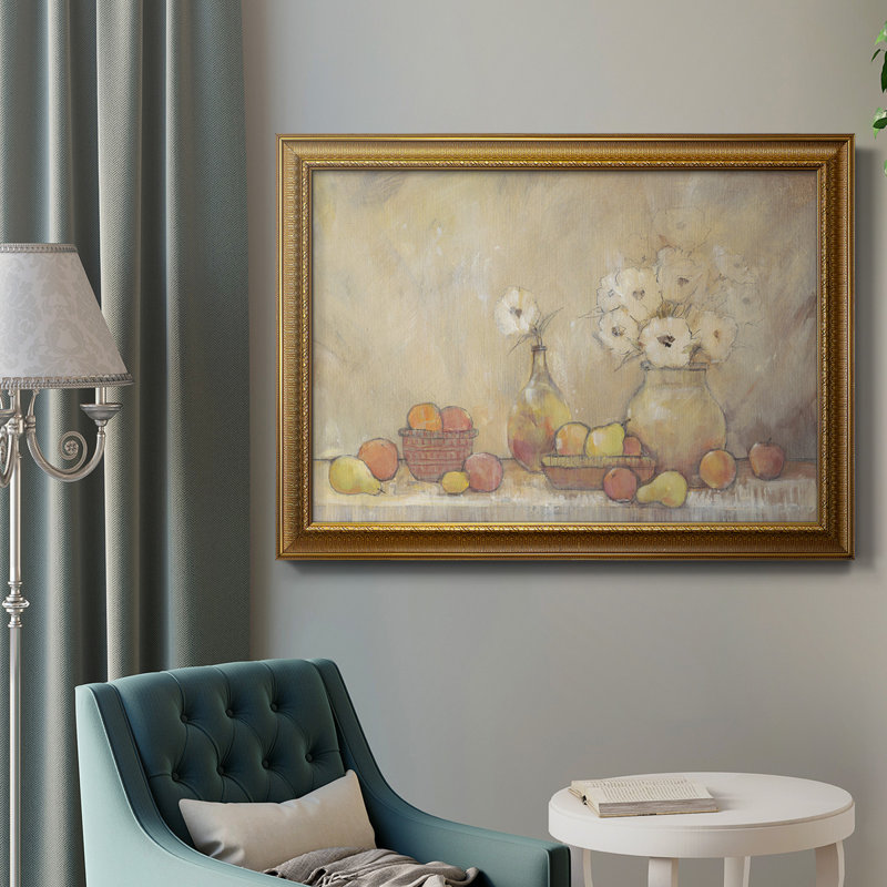 Minimalist Still Life Study I - Peinture sur toile encadrée, H 18 po x l 27 po x P 2,5 po