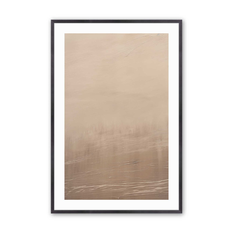 Silky Sandrifts v2, H 14 po x l 11 po x P 1,25 po, Cadre photo en zinc patiné