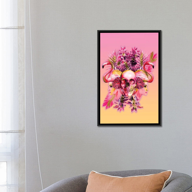 « crâne iii », impression sur toile tendue, H 12 po x l 8 po x P 0,75 po, Toile tendue, Pas de tapis