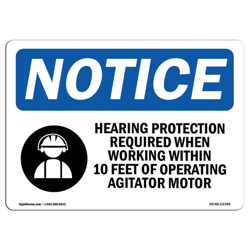 Hearing Protection Required Sign