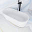 Baignoire de trempage autoportante en acrylique blanc lustré 59 po x 30 po