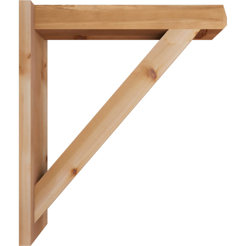 Artisan traditionnel en bois rustique, Cèdre rouge de l'Ouest l 5 1/2 po (lisse), P 30 po x H 34 po