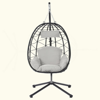 Johnoliver 1 Person Egg Chair with Stand