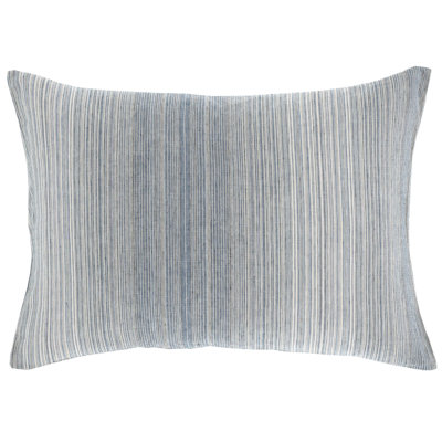 Sterling Stripe Linen Blue Sham