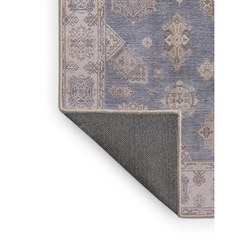 Tapis oriental brun / bleu, Rectangle 4 pi x 6 pi