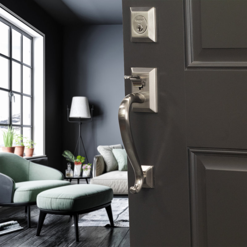 Handle With Lever And Deadbolt, Left