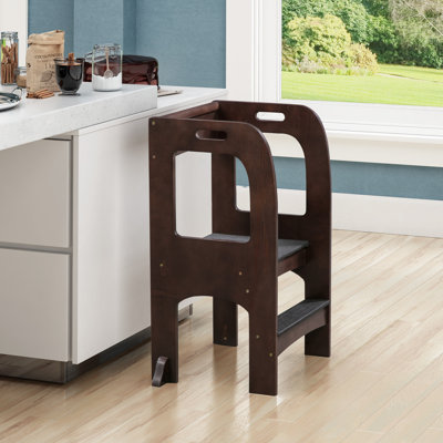 Escabeau de cuisine Citronelle Kids On The Rise, petits tabourets en bois pour enfants, marchepied
