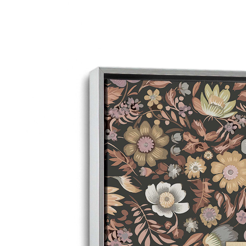 «Plant Smiles» par Marla Rae, reproduction d'art, Toile avec cadre, Argent, L 20 po x H 20 po