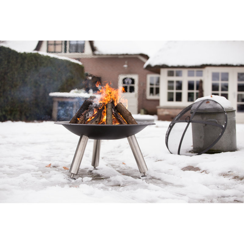 Chicago Round Steel Wood Burning Smokeless Fire Pit