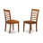 5 Piece Kitchen Table & Chairs Set Includes a Round Dining Table with Dropleaf and 4 Dining Room Chairs, 42x42 Inch, Saddle Brown-588548850-552572210