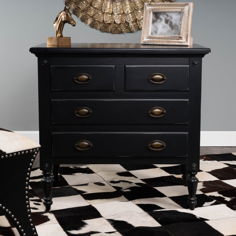 Easterbrook 4 Drawer Chest, Black