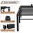 24 Inch Tall Bed Frame,Heavy Duty Bed Frame,3500 lbs Heavy Duty Metal High Platform Bed Frame,Mattress Slide Stopper,No Box Spring Needed,Noise-Free,Easy Assembly-46584453-40159055-40159052