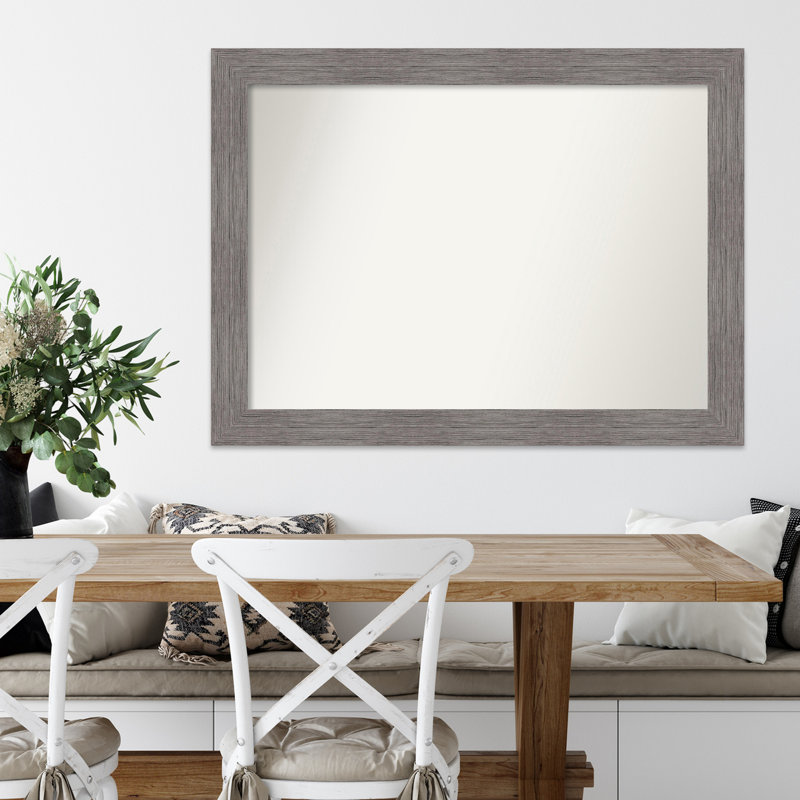 Miroir d'appoint mural en plastique patiné Lienard, H 32 po x l 43 po
