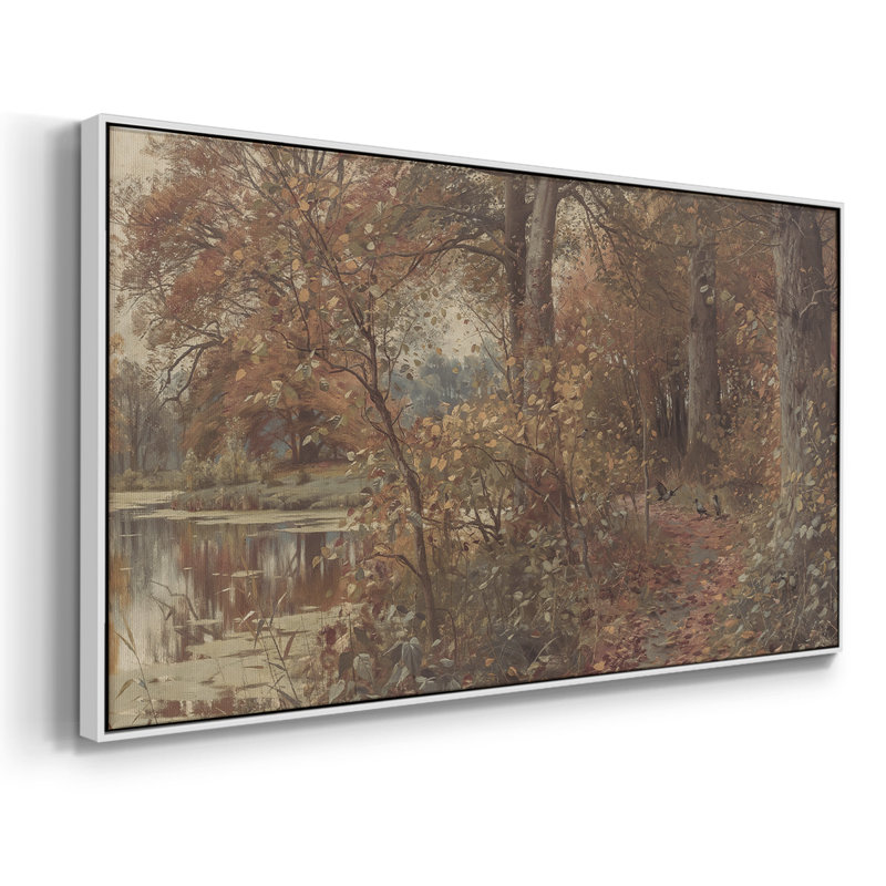 Série paysage - DCCLxxix - Toile tendue avec châssis encadré - Prêt à être accroché, Blanc