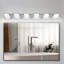 Éclairage pour meuble-lavabo à DEL 6 lumières à intensité variable, barre de salle de bain chromée pour salle de bain, miroir de meuble-lavabo et salon-107041946-107041945