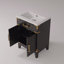 Meuble-lavabo simple l 24 po x P 18 po, plateau en acrylique-124429373