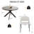 Modern Round Kitchen Dining Table Set with Dining Chairs-112460106-112460104