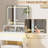 Vanity Desk, Makeup Vanity With Led Light Mirror, Small White Vanity With A Super Large Drawer And Power Outlet, 3 Color Lighting Modes Makeup Table For Bedroom, Dressing Room