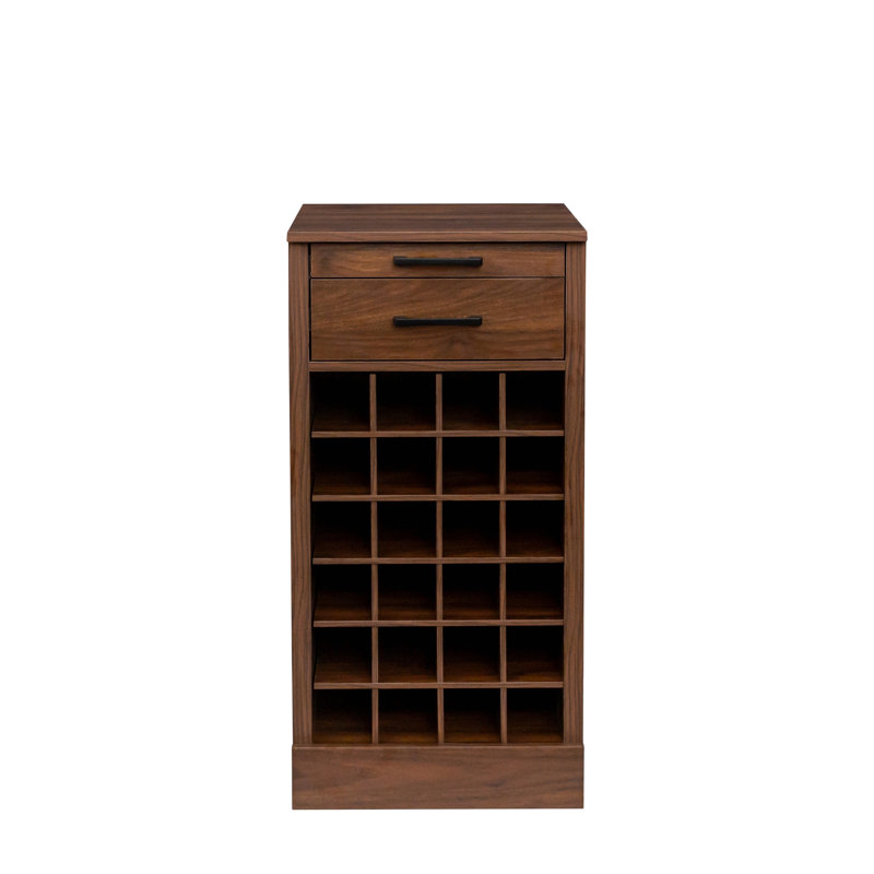 Armoire de rangement pour le vin modulaire, Noyer brun
