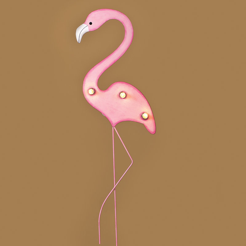 Flamant rose de jardin Tropical, H 41 po x l 13,25 po x P 3,5 po