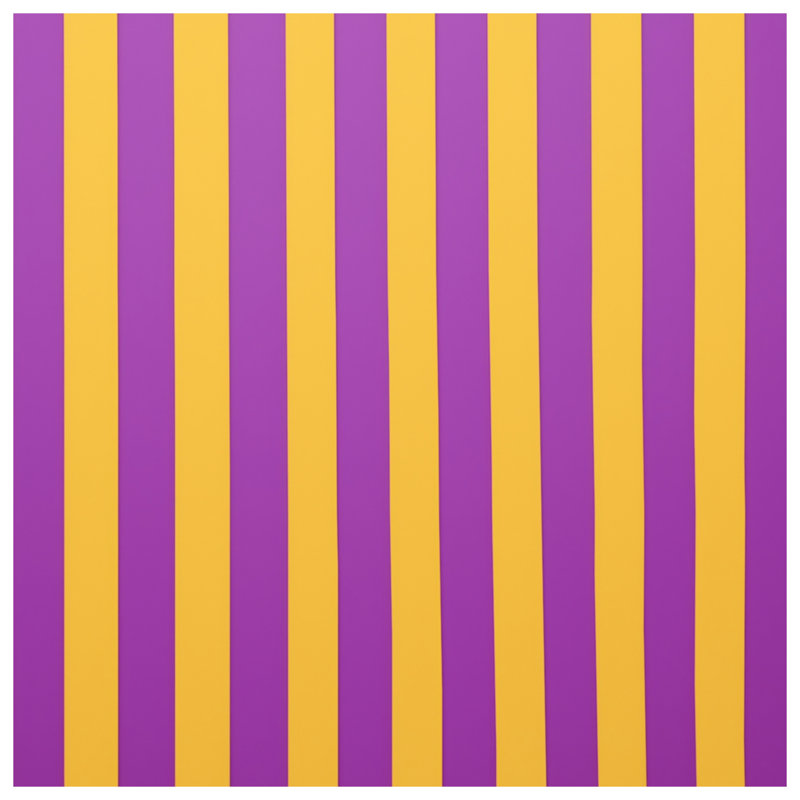 Tapis de bain mauve à rayures jaunes, 24in W x 17in L