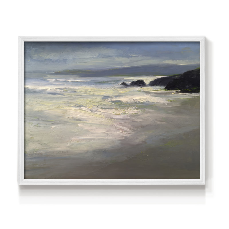 Pacifica -Framed Print - Restickable, H 16 po x l 20 po, Blanc
