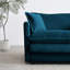 Fauteuil de salon moderne en chenille bleu avec fauteuil de chambre à coucher