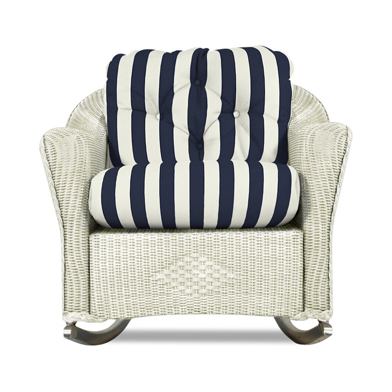 Reflections Outdoor Rocker Chair, Ivory, Demo Stone