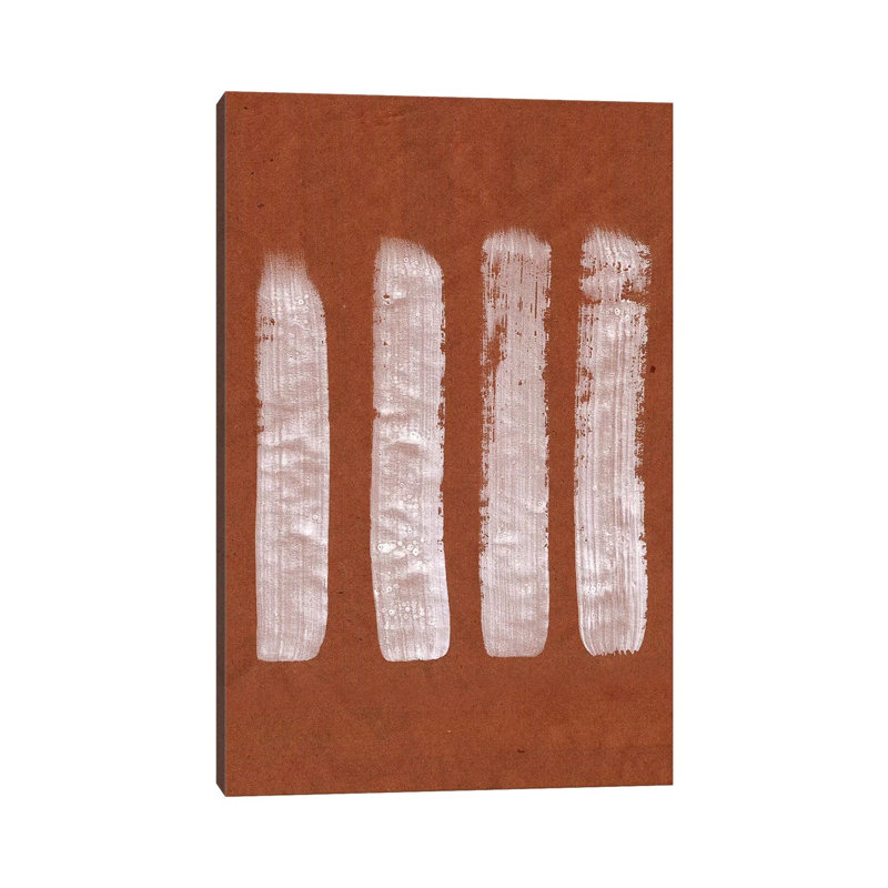 Cocoa Brush Strokes - Painting on Canvas, 66.04cm H x 45.72cm W x 3.81cm D, Wrapped Canvas